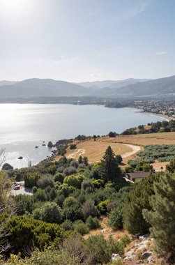 Yazın plajlı güzel deniz manzarası