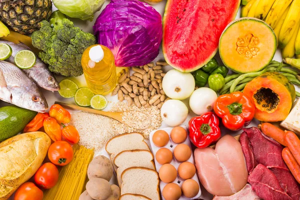 Viel gesunde Ernährung — Stockfoto