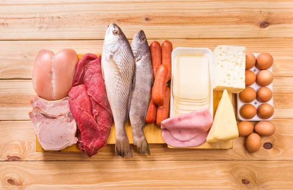 Gran comida, proteínas Fotos De Stock