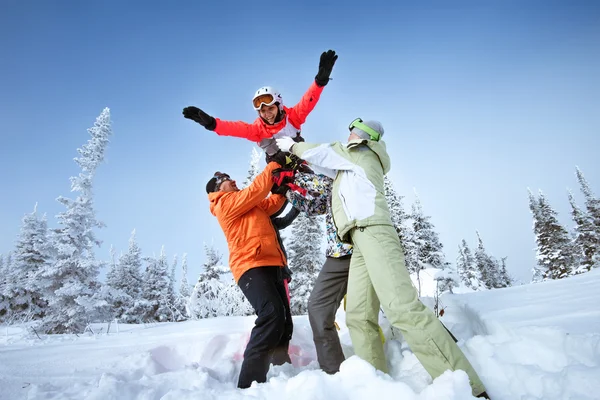 Группа друзей развлекается Стоковое Изображение
