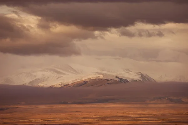 Sunrise landscape of Aktru — Stock Image Sunrise landscape of Aktru Royalty Free Stock Images