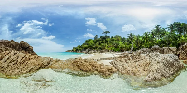 Panorama of tropical beac — Stock Photo, Image