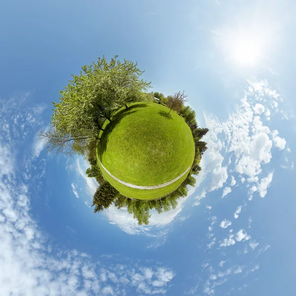 Little planet panorama 360 derajat — Stok Foto