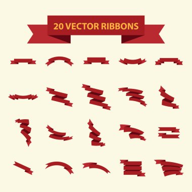 20 vektör şeritler