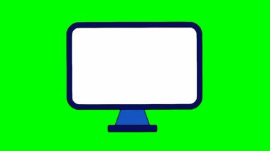 Finansal veri analizlerinin canlandırması büyüyen bir bar tablosu, yukarı doğru ok, büyüteç ve bilgisayar ekranında dolar bozuklukları gösteriyor. Ticari başarı, kâr büyümesi, yatırım ve mali rapor görselleştirmesini temsil eder. 