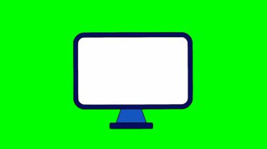 Finansal veri analizlerinin canlandırması büyüyen bir bar tablosu, yukarı doğru ok, büyüteç ve bilgisayar ekranında dolar bozuklukları gösteriyor. Ticari başarı, kâr büyümesi, yatırım ve mali rapor görselleştirmesini temsil eder. 