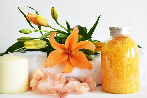 Spa konsept lily çiçek