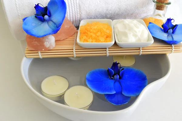 Güzel spa ayarı ile orkide çiçek