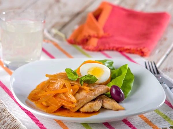 Escabeche de Pescado, tipik Perulu balık yemek