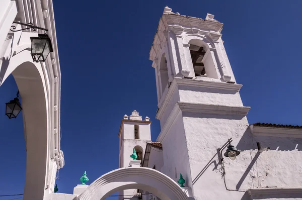 Sucre Bolívia Setembro 2015 Belas Igrejas Históricas Brancas Casas Capital — Fotografia de Stock
