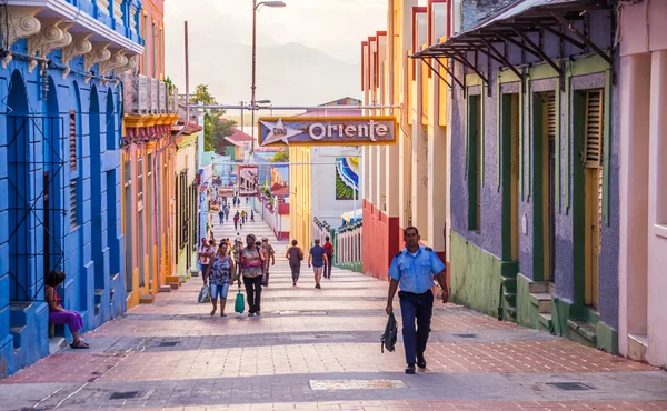 Strada principale di Santiago de Cuba — Foto Stock