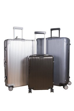 Üç Bagaj çok tekerlek.