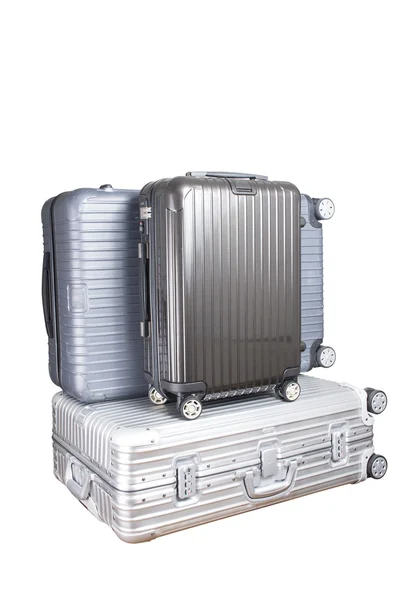 Aluminium och polykarbonat bagage. — Stockfoto
