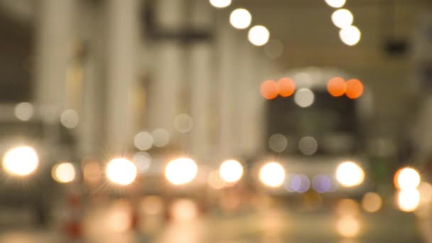 Lumière Bokeh de voiture dans la rue .