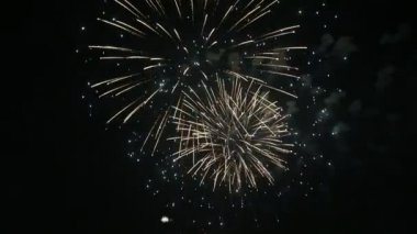 Abu Dabi, BAE 'de bayram kutlamaları için gökyüzünü aydınlatan muhteşem havai fişekler.