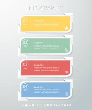 Temiz şablonu/Infographic tasarlayın. Vektör eps10