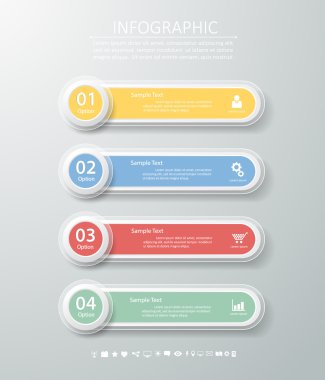Temiz şablonu/Infographic tasarlayın. Vektör eps10