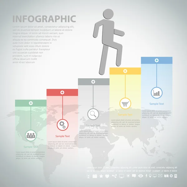 Zaman çizelgesi şablonu/Infographic. iş akışı düzeni için kullanılan, 