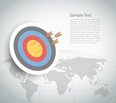 Soyut hedef şablonu. -Ebilmek var olmak iş akışı düzeni için kullanılan, afiş