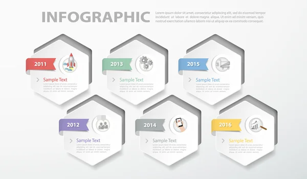 3D digitale Vorlage Infografik. Vektorillustration — Stockvektor