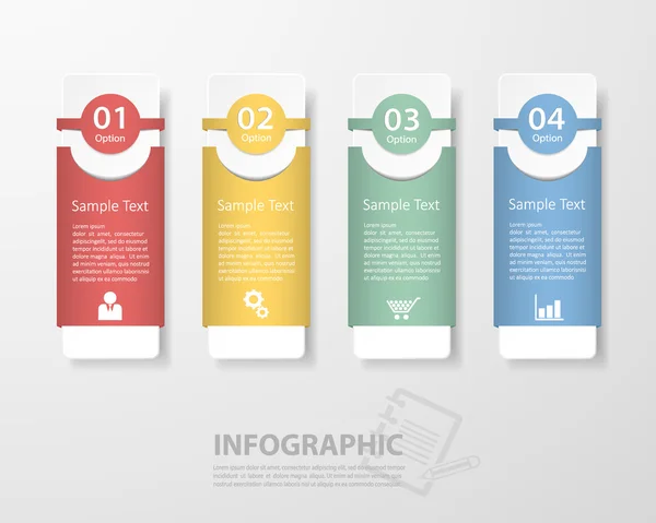 Design template Infographic. Vector illustration can be used for workflow layout, diagram — Διανυσματικό Αρχείο
