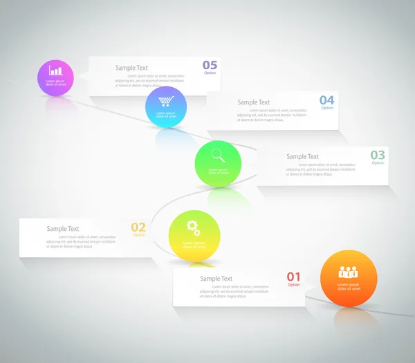 Design-Vorlage Infografik. kann für Workflow-Layout, Diagramm verwendet werden — Stockvektor