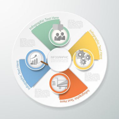 Tasarım şablonu Infographic. iş akışı düzeni, diyagram, numarası seçenekleri için kullanılabilir