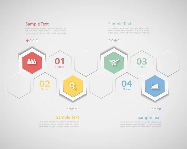 Infográfico de modelo. Ilustração vetorial pode ser usada para workfl — Vetor de Stock