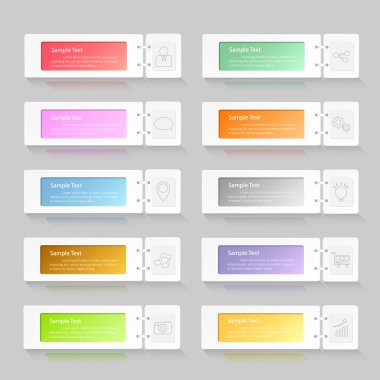 Infographic tasarım şablonu 10 seçenekleri. iş akışı düzeni, diyagram, numarası seçenekleri için kullanılabilir