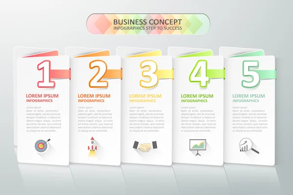 Infográficos de conceito de negócios. Infográfico de conceito de negócio, ilustração vetorial . — Vetor de Stock