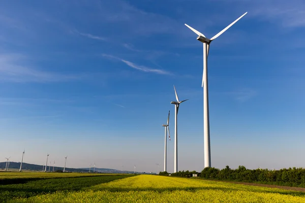 Wind turbines in Kittsee, Austria — Stock Photo, Image