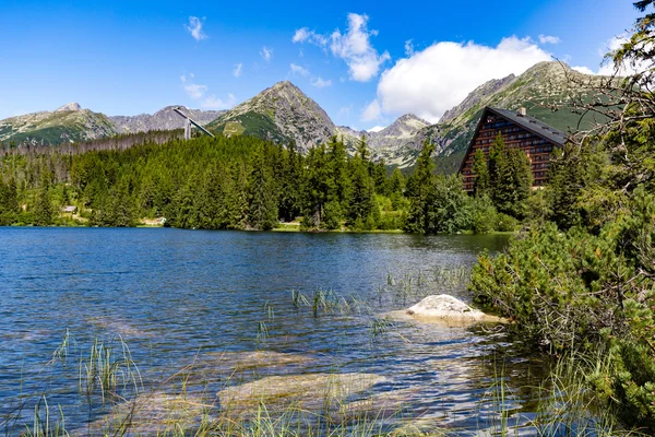 Strbske pleso lago — Foto de Stock