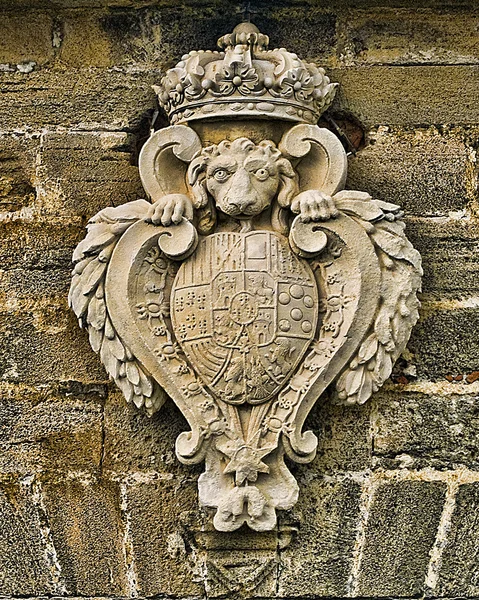 Emblem on an old fort Stock Picture