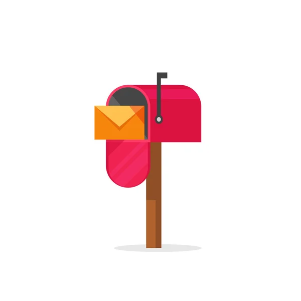 Postlåda vektor illustration isolerade, postbox — Stock vektor