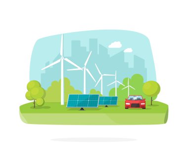 Yeşil enerji kavramı, Rüzgar ve güneş enerjisi doğa sahnede