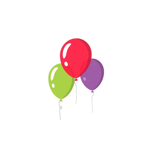 Vecteur de ballons isolé sur fond blanc — Image vectorielle