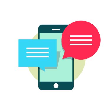 Cep telefonu sohbet kavramı, online mesajlaşma, mesajlaşma, iletişim diyaloğu