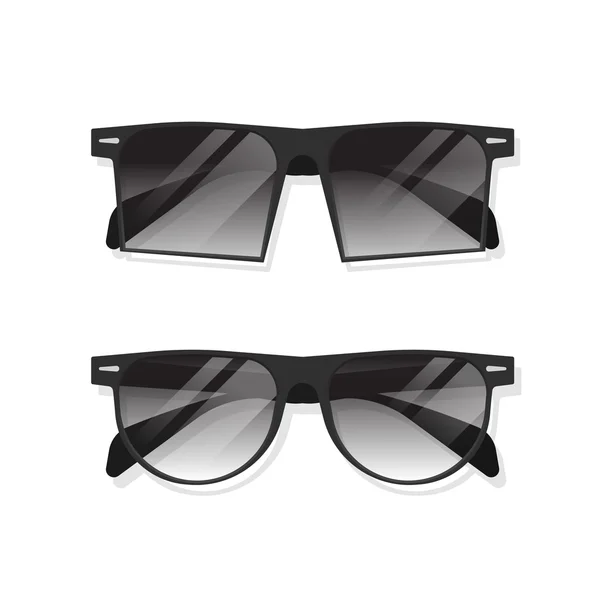 Schwarze Sonnenbrille isolierte Vektor-Illustration — Stockvektor