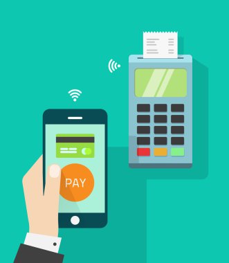 Cep telefonu kablosuz Pos terminaline bağlı, Nfc akıllı telefon ödeme