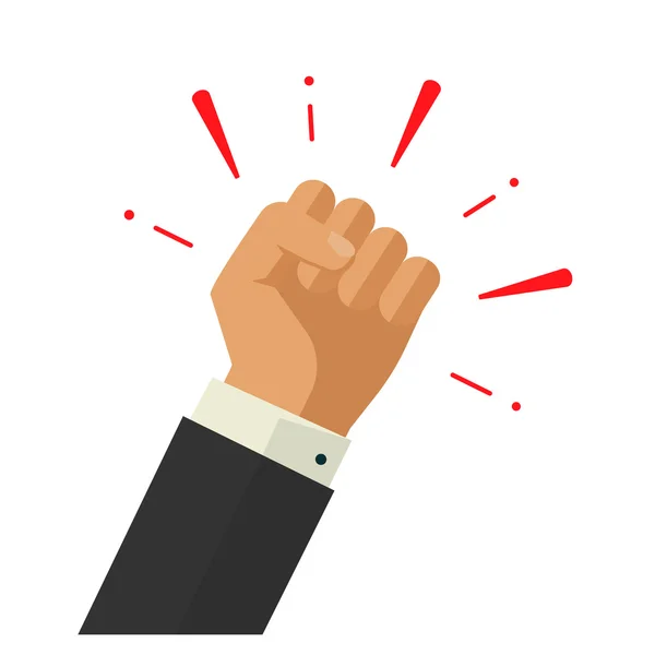 Fist acheivment vector concept, freedom revolution, agressive fight symbol Royalty Free Stock Illustrations