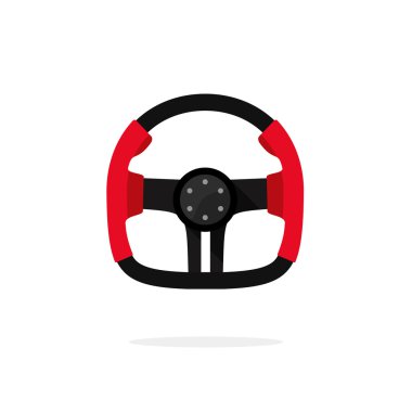 İzole, yarış direksiyon simgesi yaratıcı otomatik bölümü logosu,