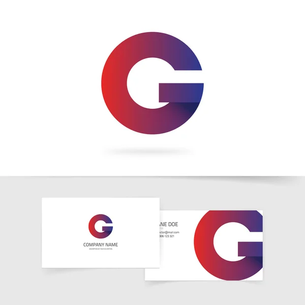 Γράμμα G στοιχείο διανύσματος λογότυπο, αφηρημένη λογότυπο γεωμετρικό σύμβολο — Διανυσματικό Αρχείο