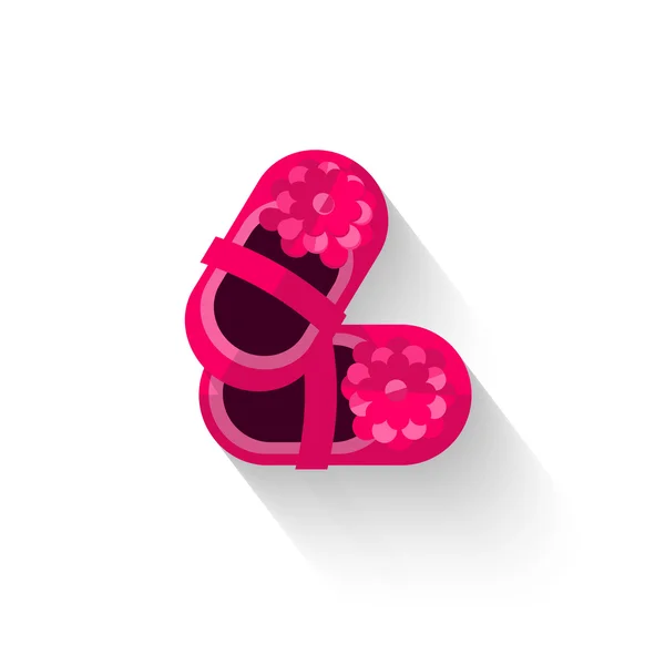 Μωρό παπούτσια λογότυπο σύμβολο απομονωθεί λευκό φόντο — Διανυσματικό Αρχείο