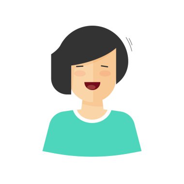 Mutlu kadın gülümseyen vektör illüstrasyon izole, orta yaşlı olumlu Bayan