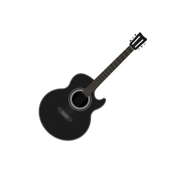 分離されたアコースティック ギターのベクトル図 — ストックベクタ