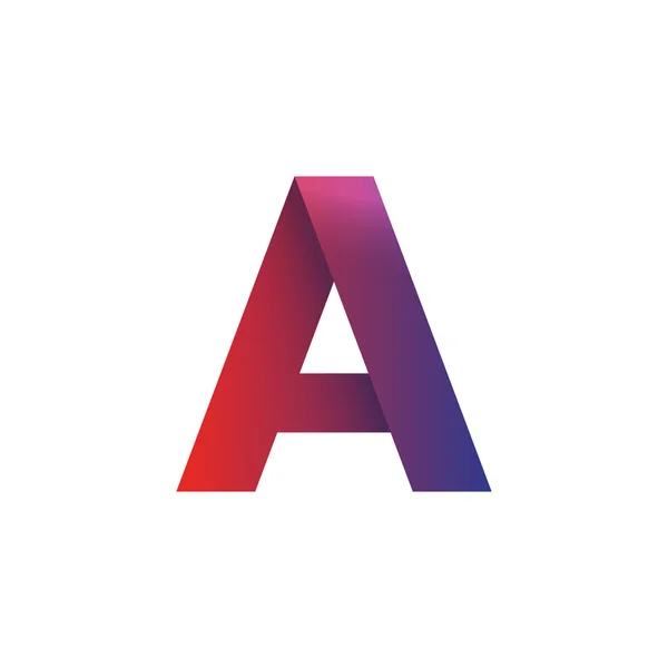 Letter A logo element geïsoleerde vector symbool — Stockvector