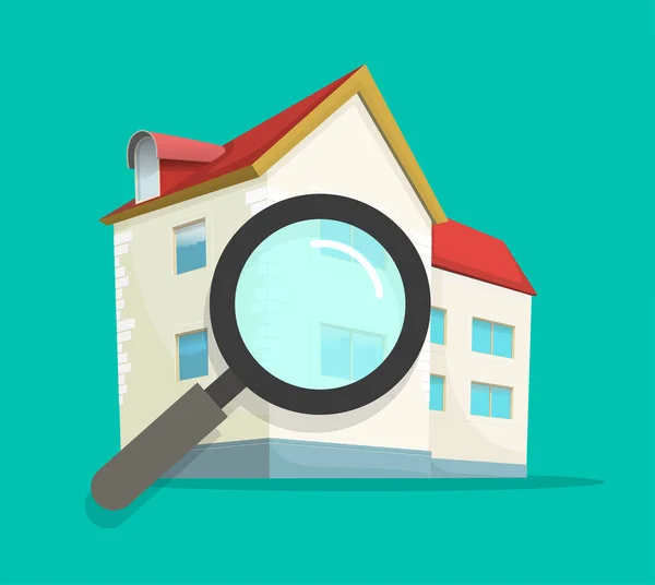Inspection assessment rating review of residential home vector, architecture audit of house property building, examine of real estate, apartment construction quality control — 스톡 벡터
