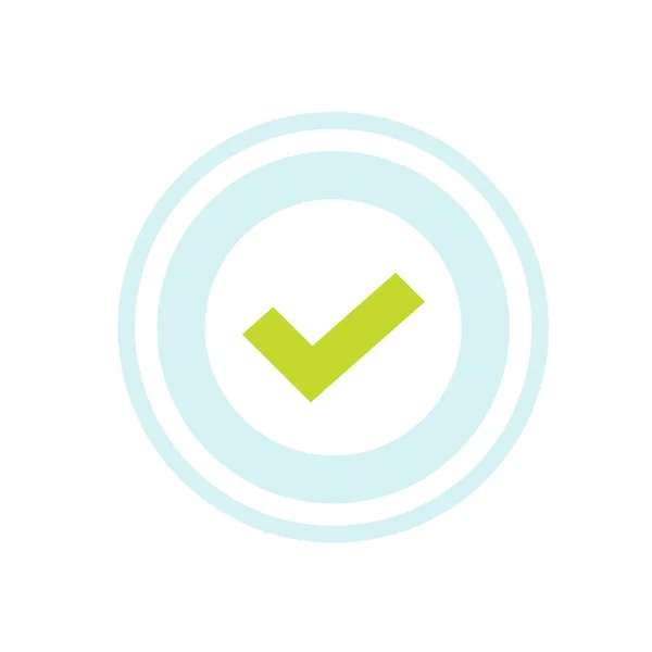 Check mark approval stamp icon vector isolated, concept of verified guarantee or recommended seal label with checkmark tick, proven best quality tag or success certified symbol, success confirmation — Stock Vector