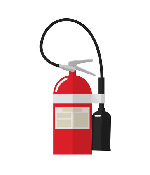 File extinguisher icon vector isolated clipart in flat cartoon design for safety label — Stok Vektör