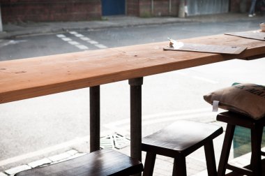 Cafe iç şık bir rustik Tema